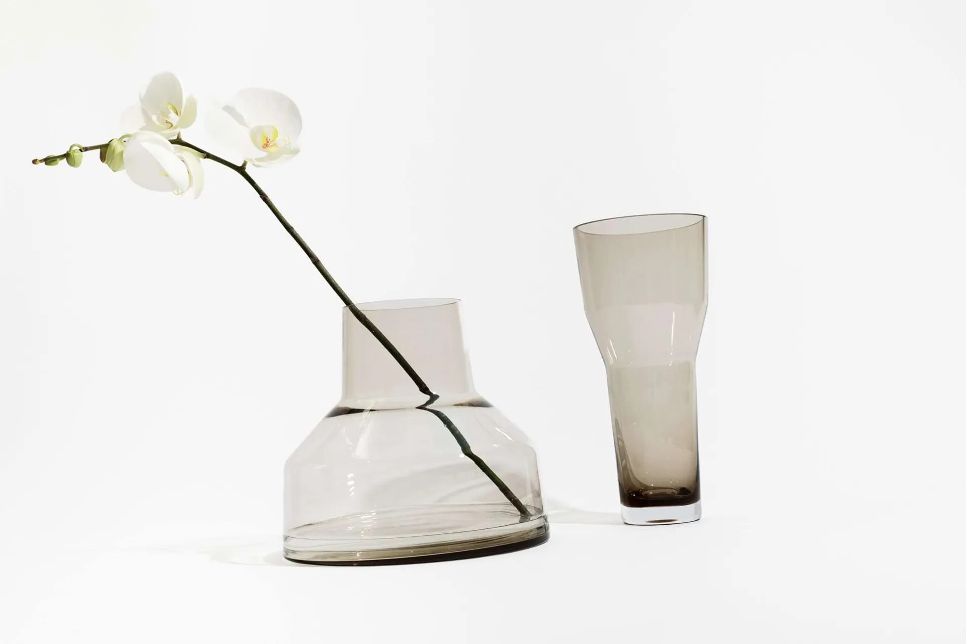 Solare vase høj Ø12x26 cm, Linnedug Iittala