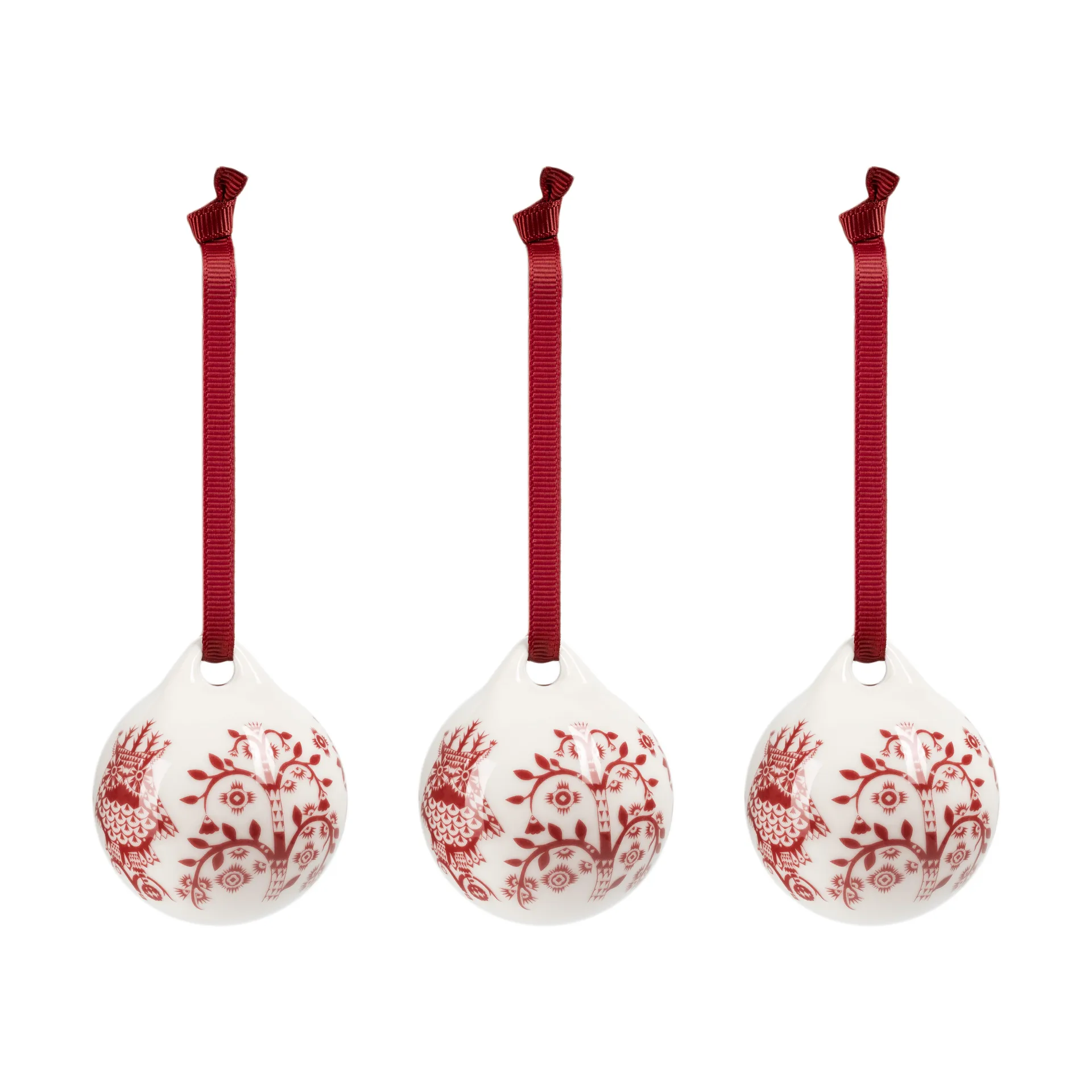 Taika dekoration, Granatrød, 5 cm, 3-pak Iittala