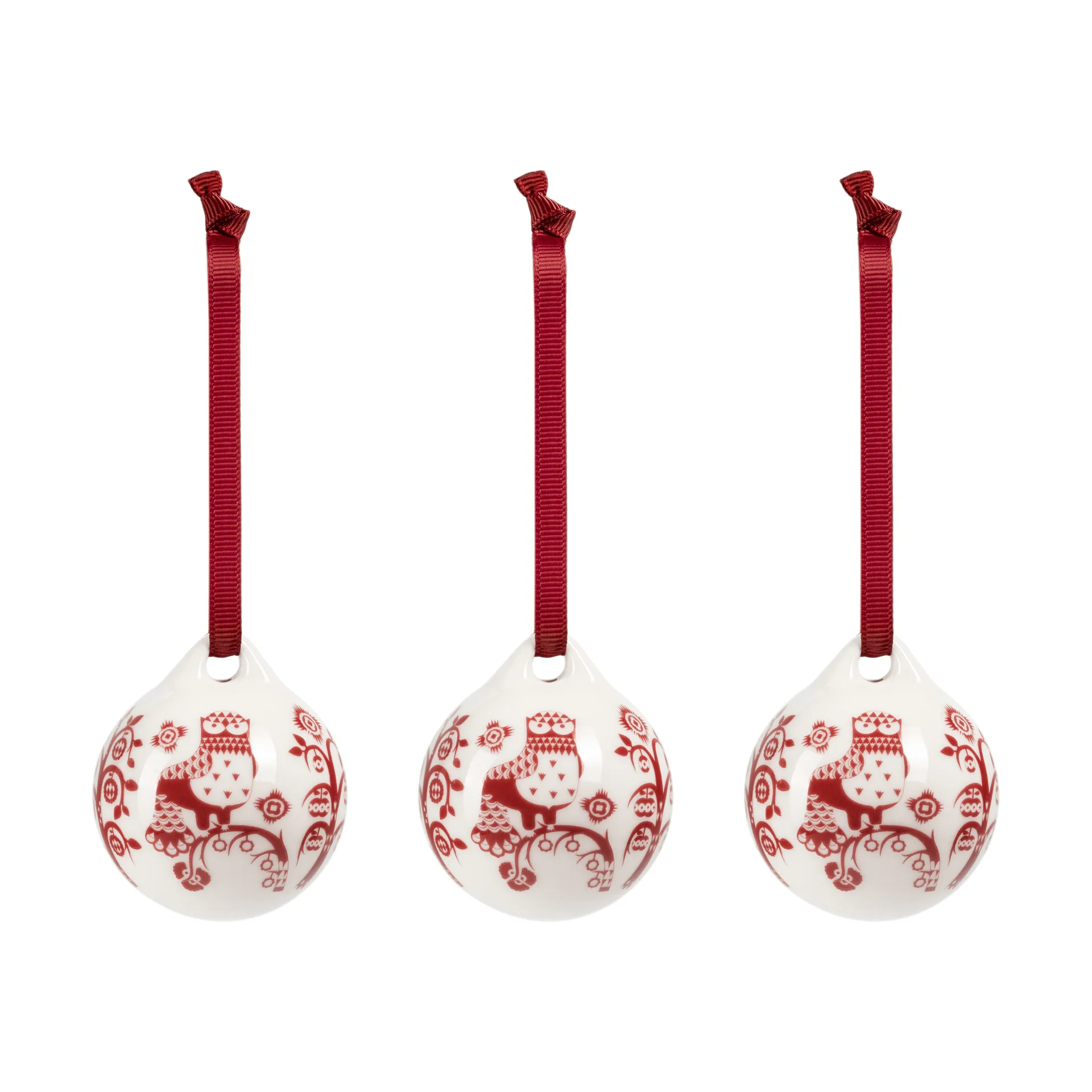 Taika dekoration, Granatrød, 5 cm, 3-pak Iittala