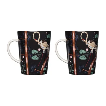 Taika krus 40 cl 15-års jubilæum gavesæt 2-pak - Sort - Iittala