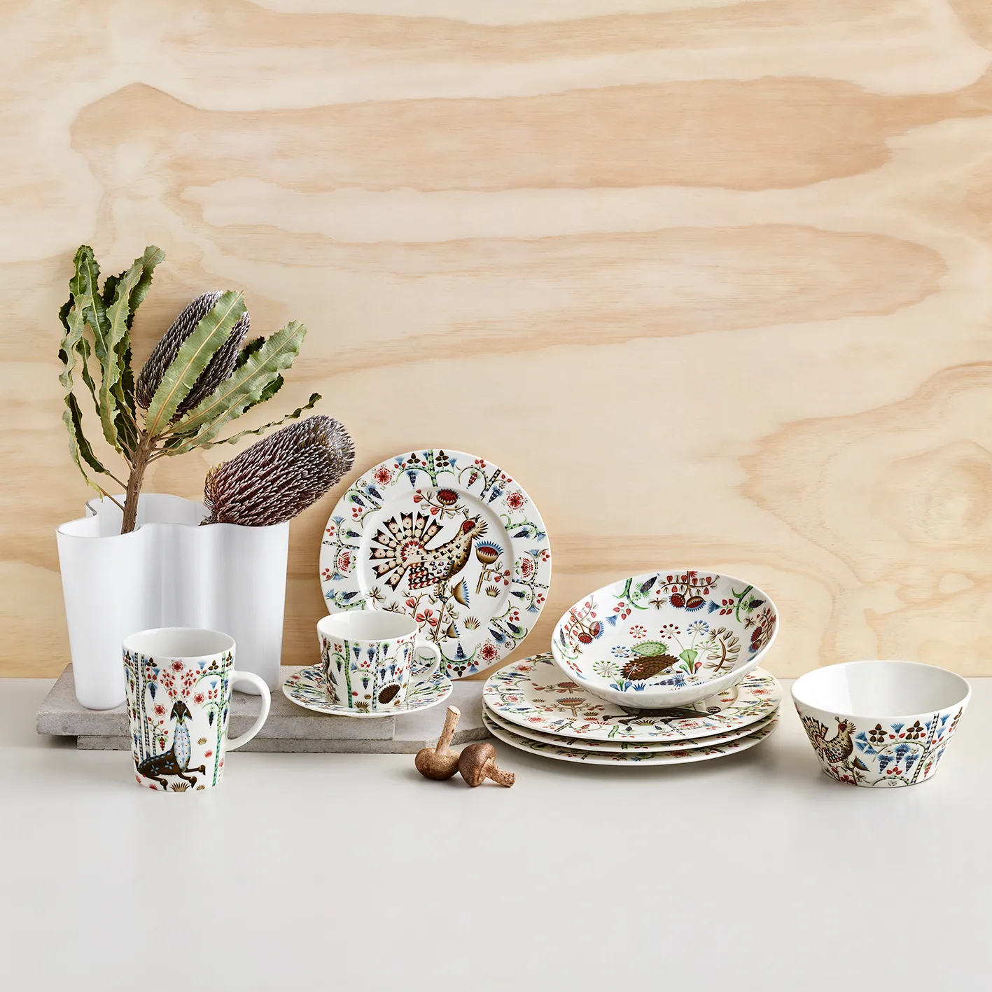 Taika Siimes krus 40 cl, Hvid Iittala