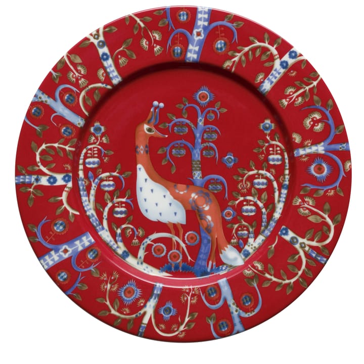 Taika tallerken 22 cm, rød Iittala
