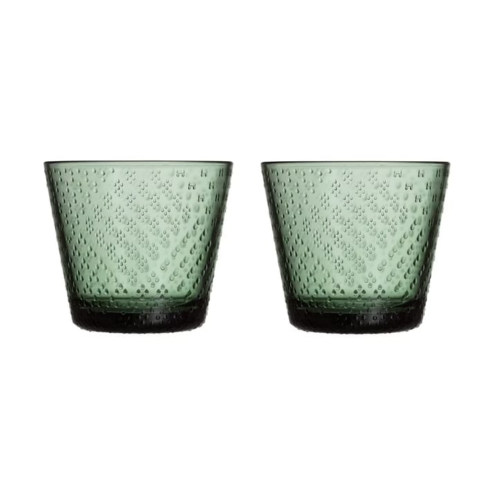 Tundra glas 29 cl 2-pak - Fyrretræsgrøn - Iittala