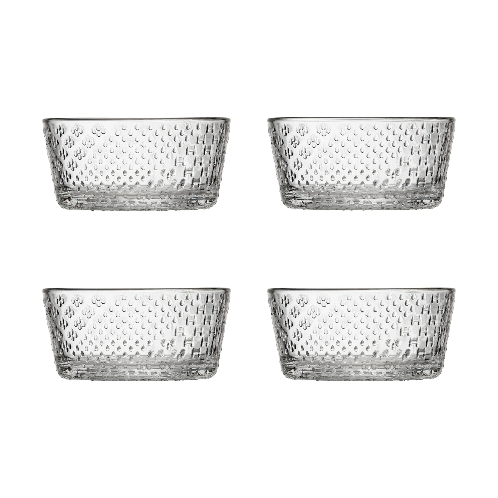 Tundra skål 25 cl 4-pak, Klar Iittala