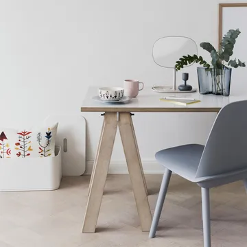 Vakka opbevaringskasse lille - hvidmalet birkefinér - Iittala