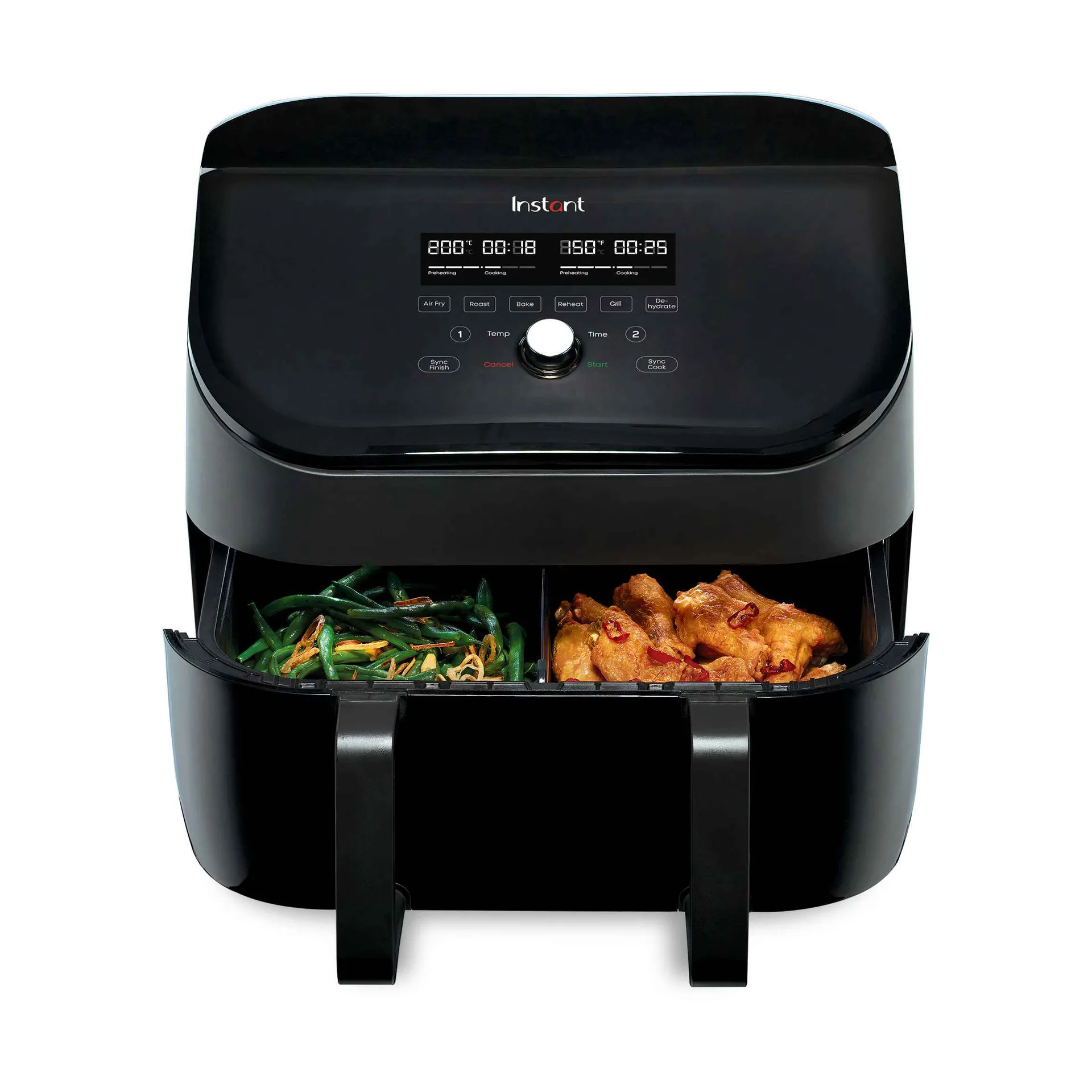 Instant Pot Vortex VersaZone dual airfryer 8,5 L, Black Instant Pot