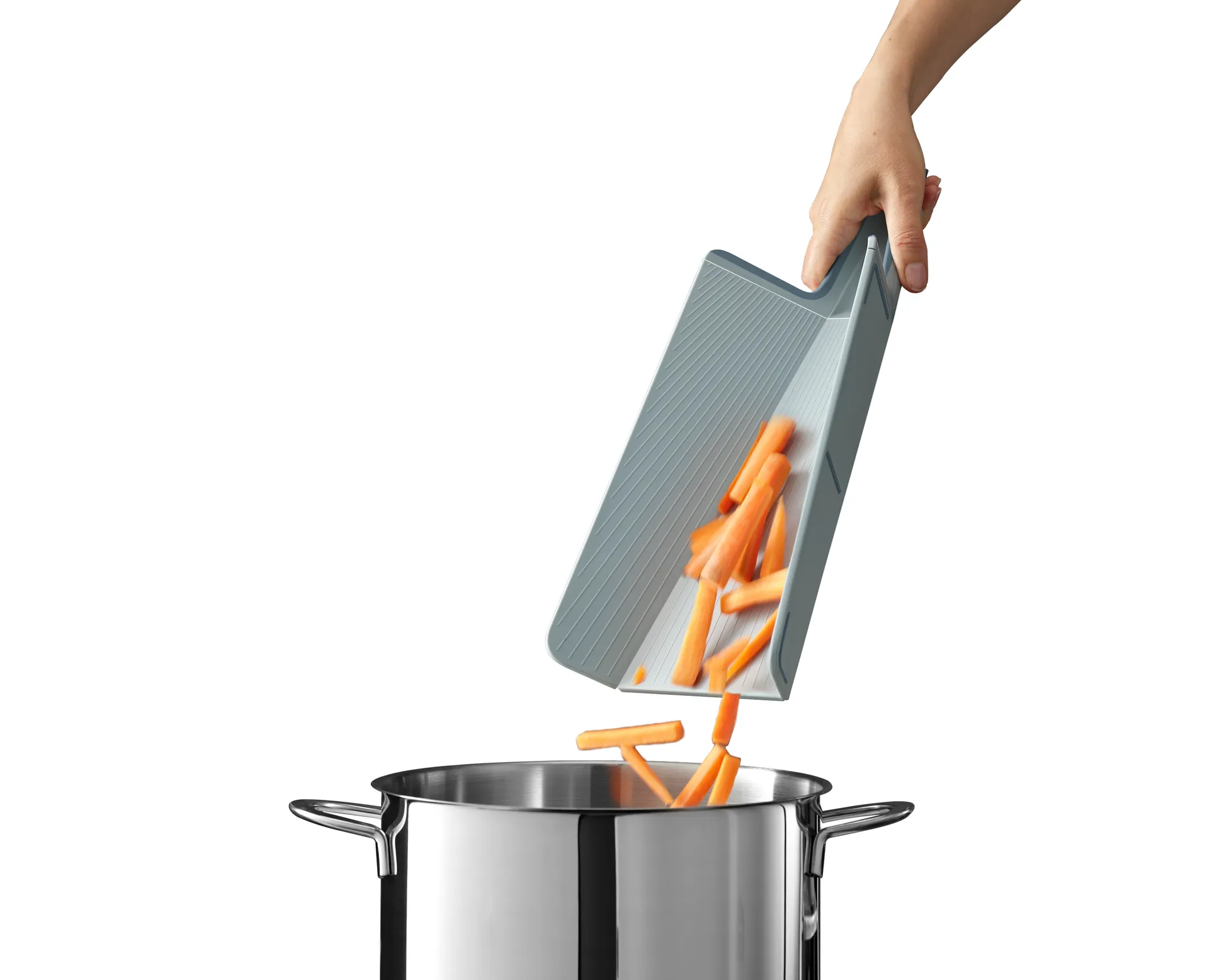 Chop2pot skærebræt plus lyseblå, Stor Joseph Joseph