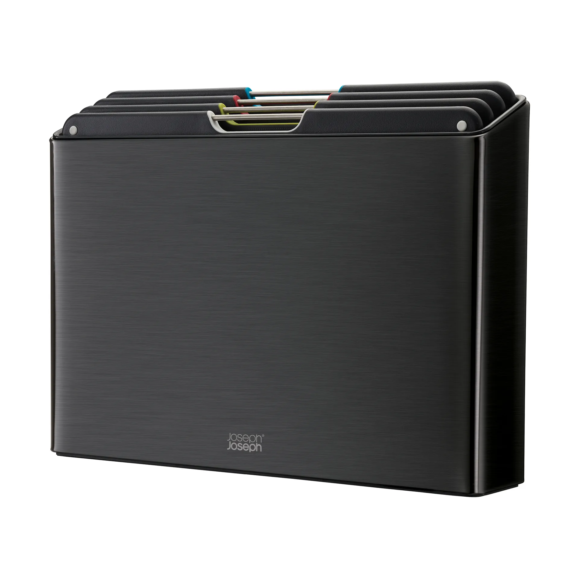 Folio steel skærebræt 4 dele, Sort Joseph Joseph