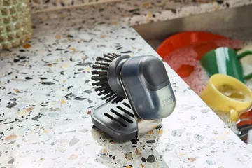 Joseph Joseph Sinktech håndopvaskebørste med stativ - Clear - Joseph Joseph