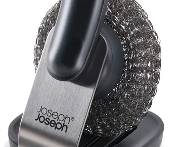 Joseph Joseph Sinktech opvaskebørste stålstativ - Clear - Joseph Joseph