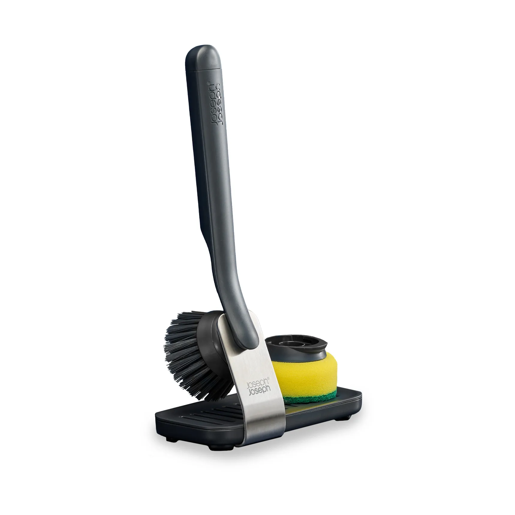 Joseph Joseph Sinktech opvaskebørste stort stålstativ, Grey Joseph Joseph