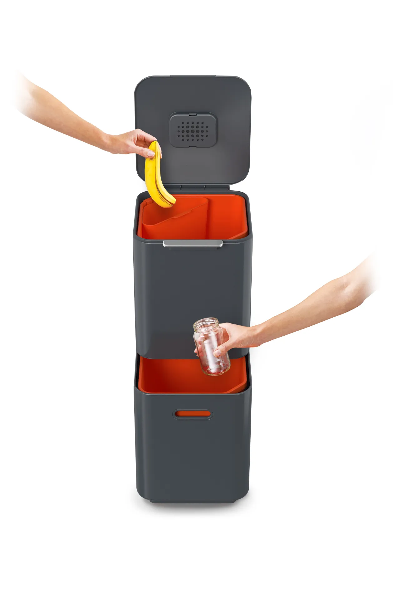 Joseph Joseph Totem Compact skraldespand 40 L, Graphite Joseph Joseph