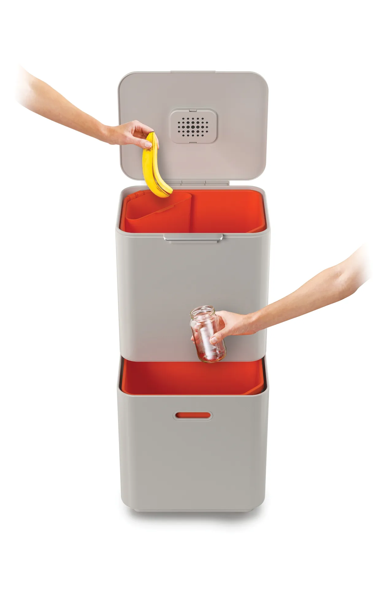 Joseph Joseph Totem Max skraldespand 60 L, Stone Joseph Joseph