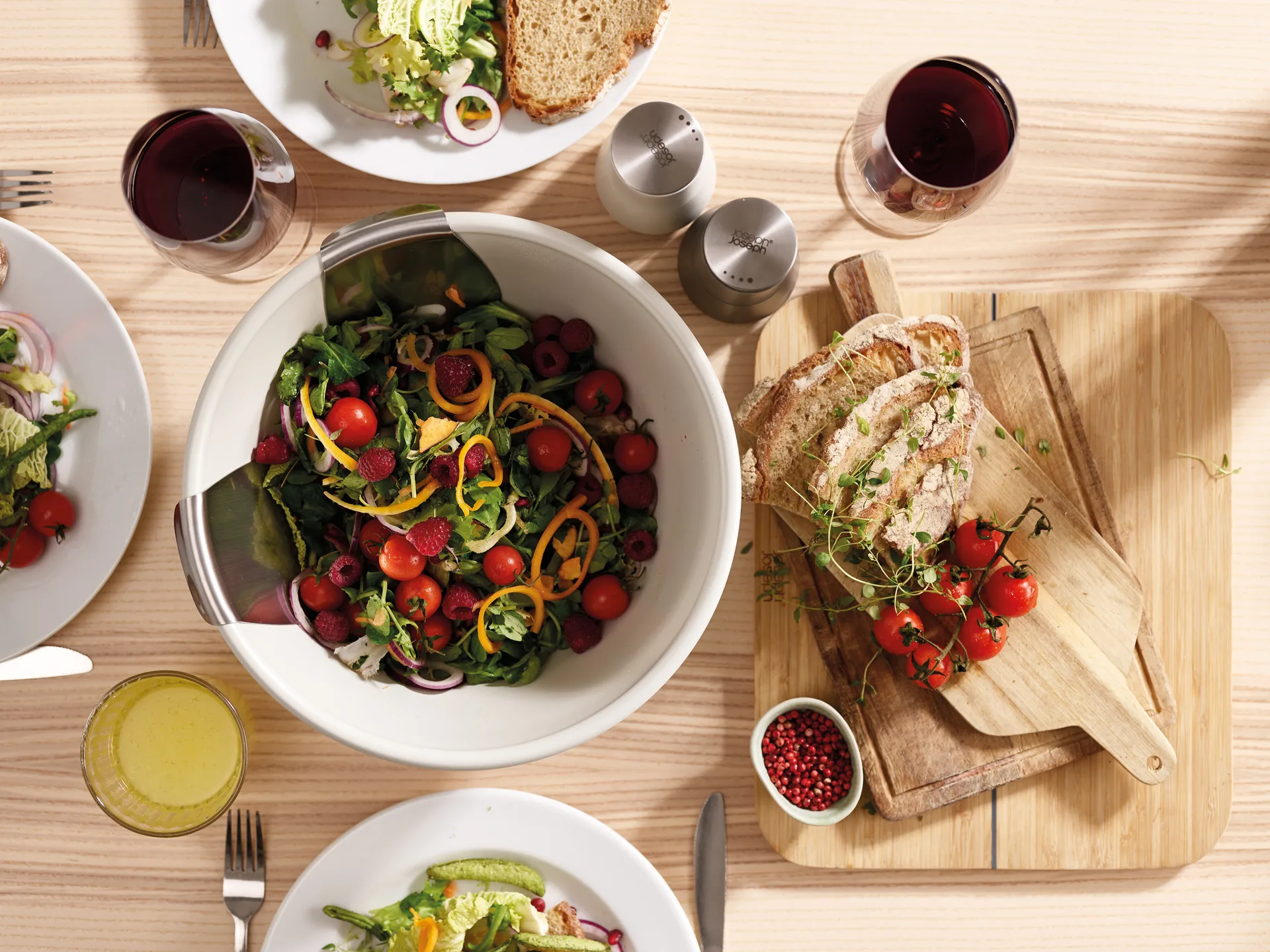 Milltop salt- og peberkværn 2 dele, Grå-hvid Joseph Joseph