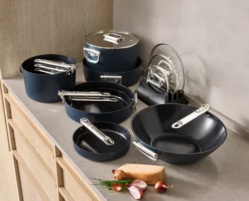 Space non-stick gryde med låg Ø15 cm - Blå - Joseph Joseph