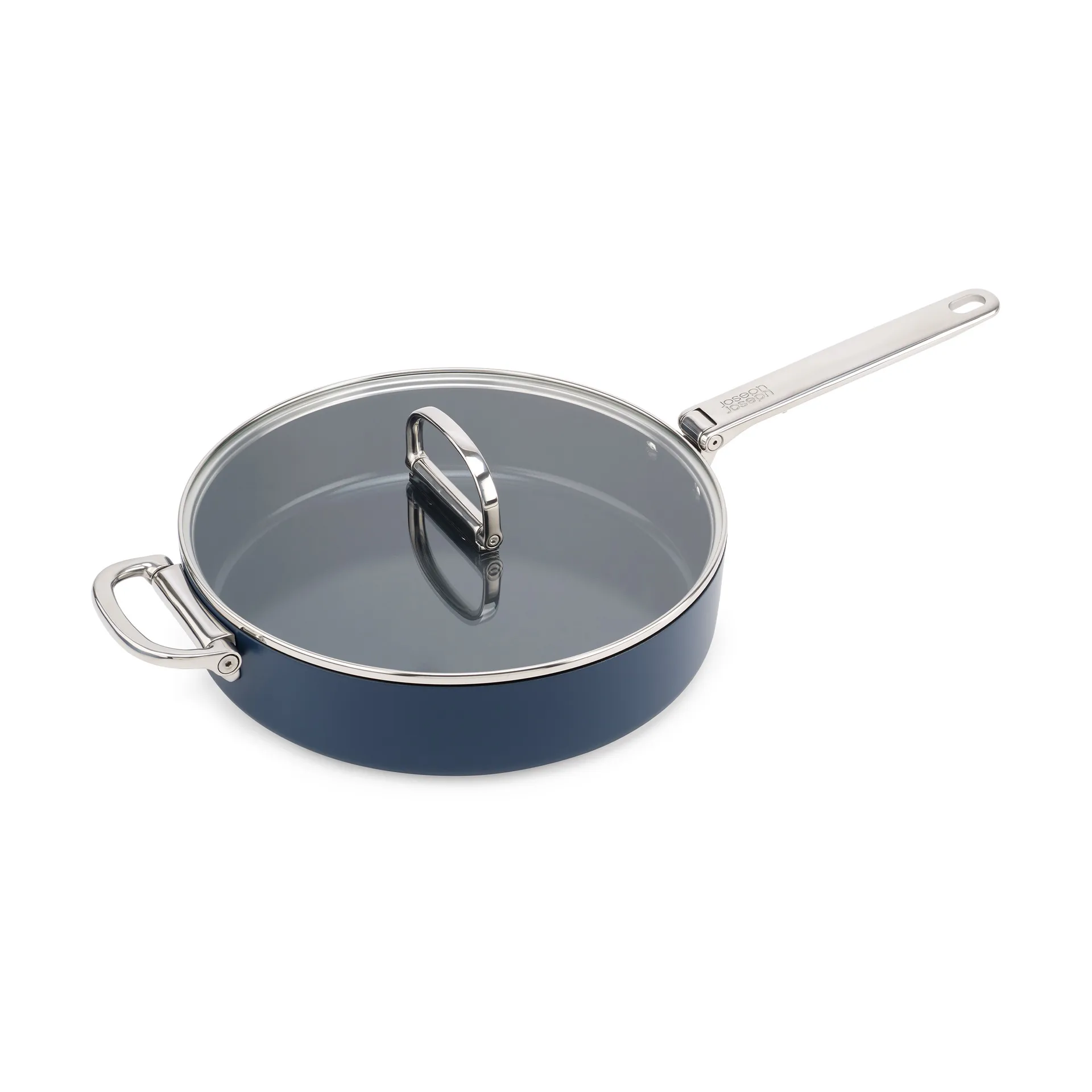 Space non stick gryde med låg Ø28 cm, Blå Joseph Joseph