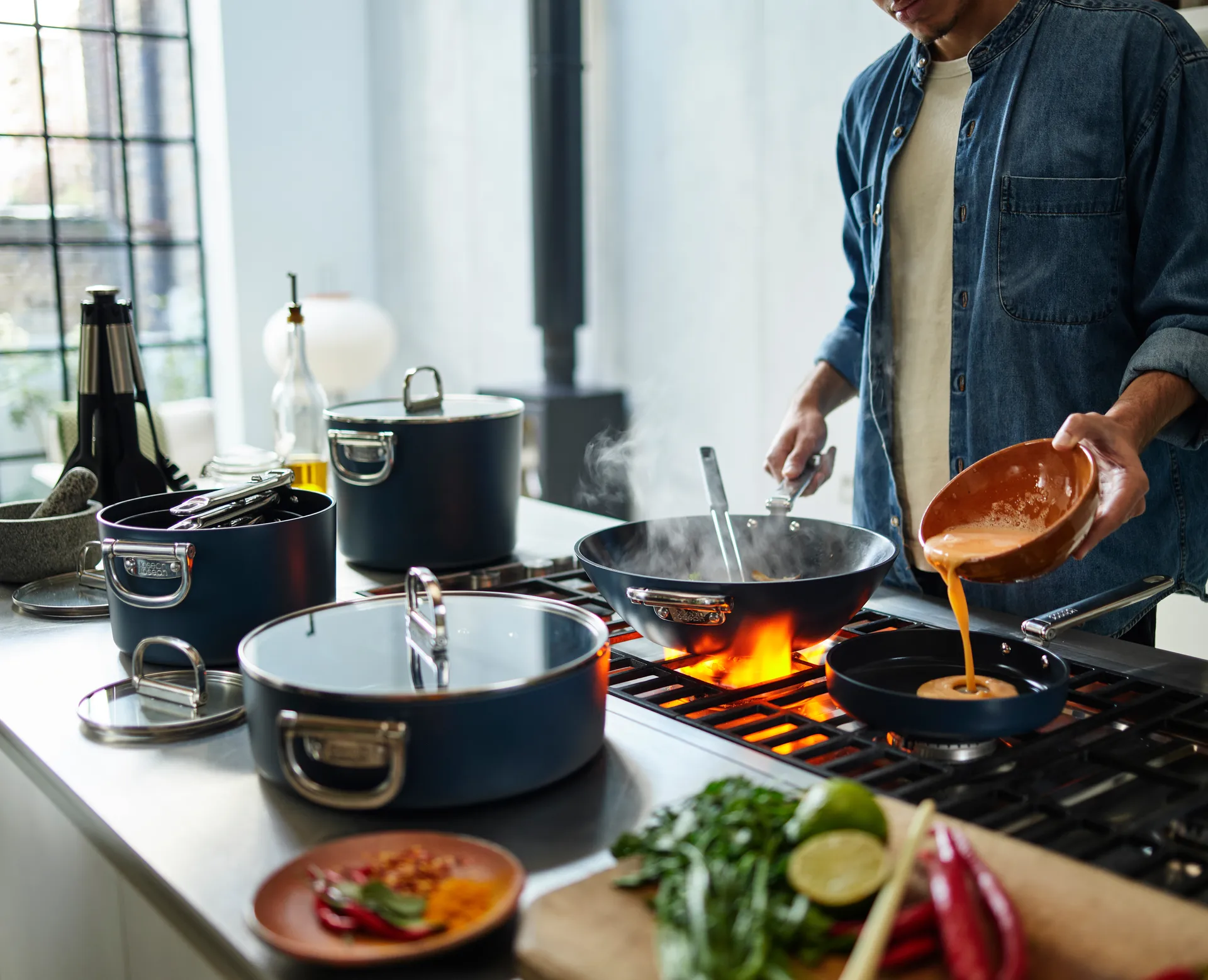 Space non stick wokpande, Ø32 cm Joseph Joseph