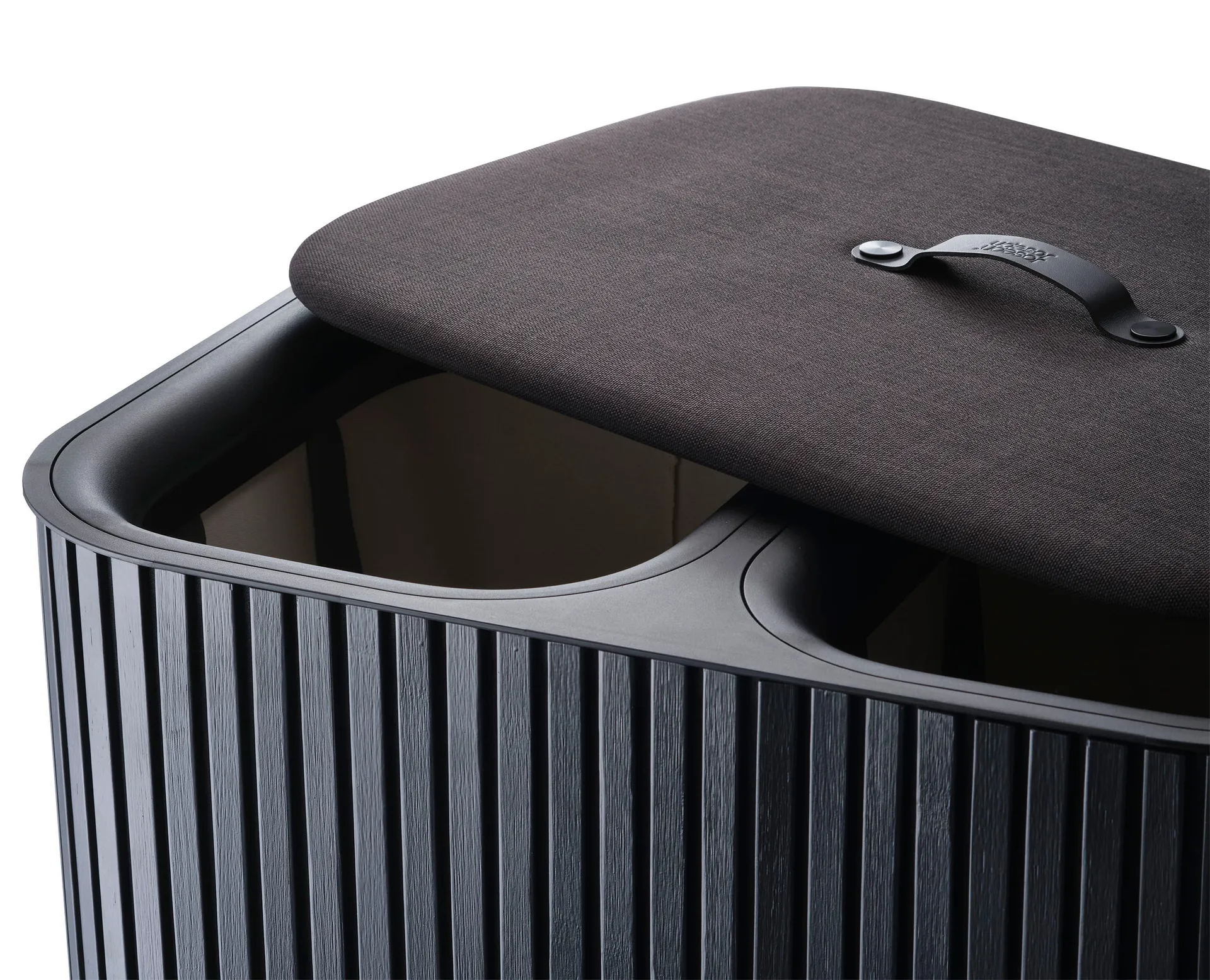 Tota Luxe vasketøjskurv 90 L, Black Joseph Joseph