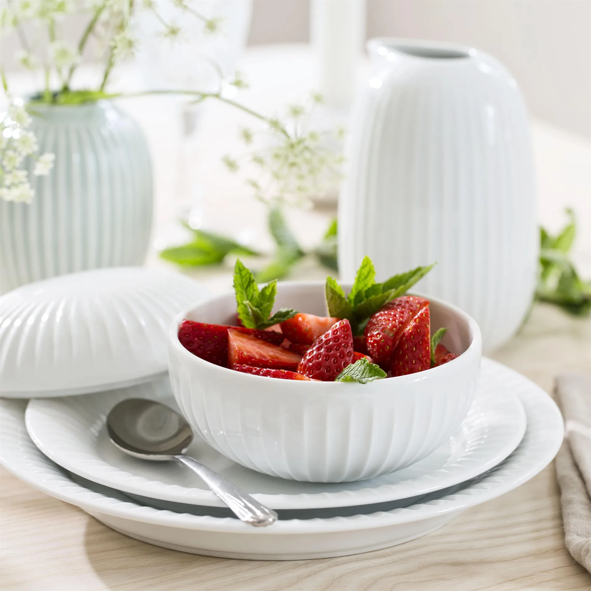 Hammershøi bonbonniere, hvid Kähler