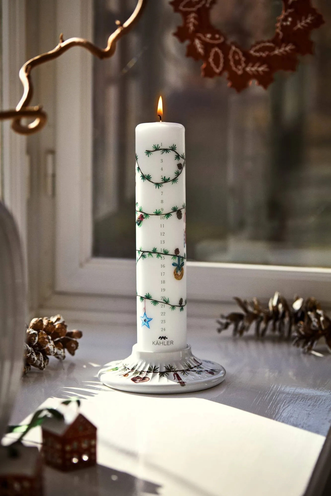 Hammershøi Christmas kalenderlys Ø5 cm, 2026 Kähler