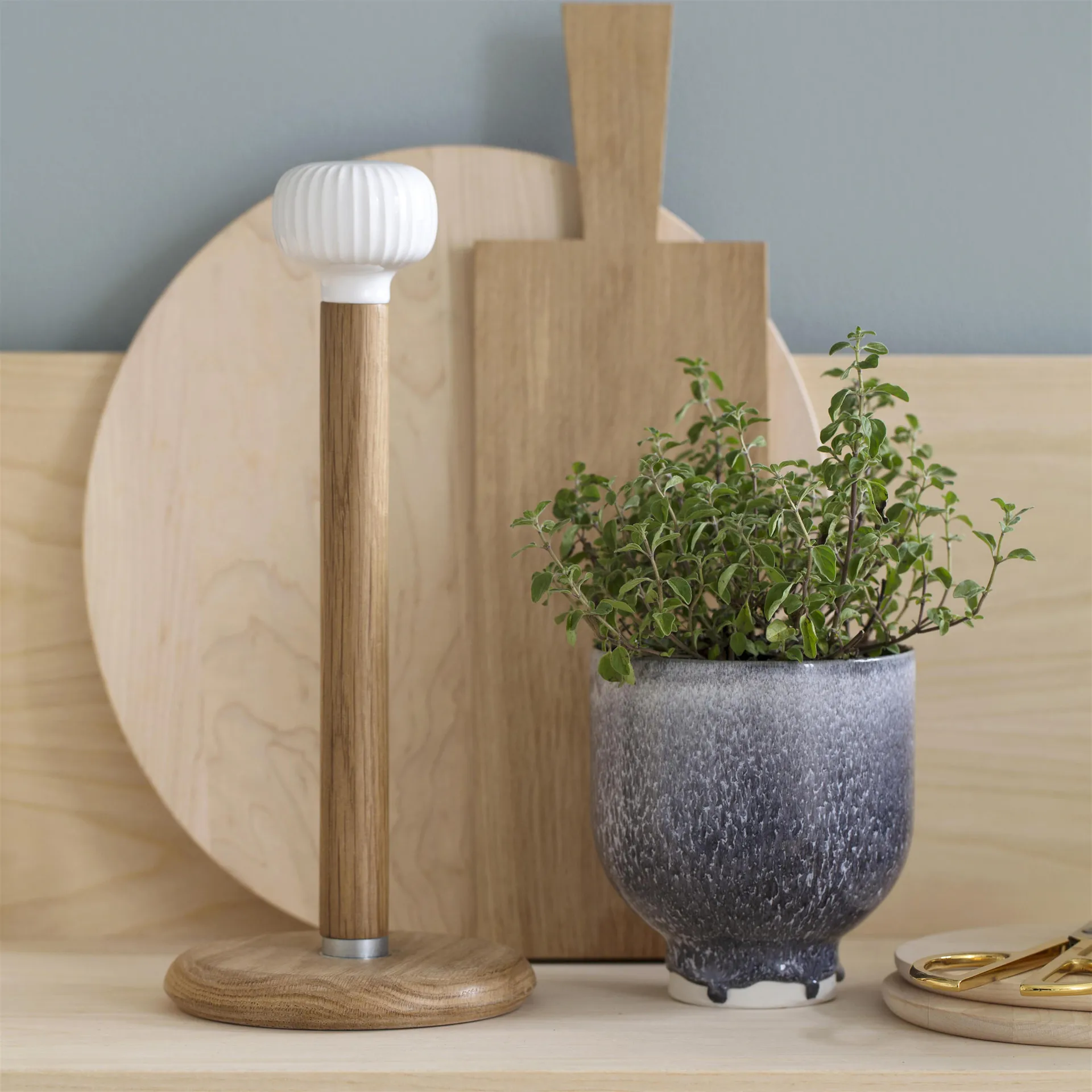 Hammershøi køkkenrulleholder, hvid Kähler