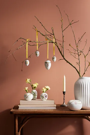 Hammershøi Spring vase miniature 3 dele - Hvid/Dekor - Kähler