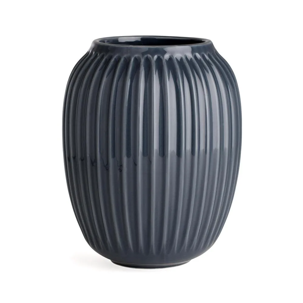 Kähler Hammershøi vase Antracitgrå, mellem 21 cm