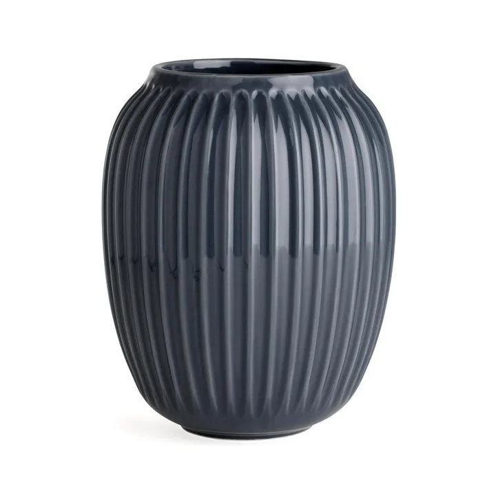 Hammershøi vase - Antracitgrå, mellem 21 cm - Kähler