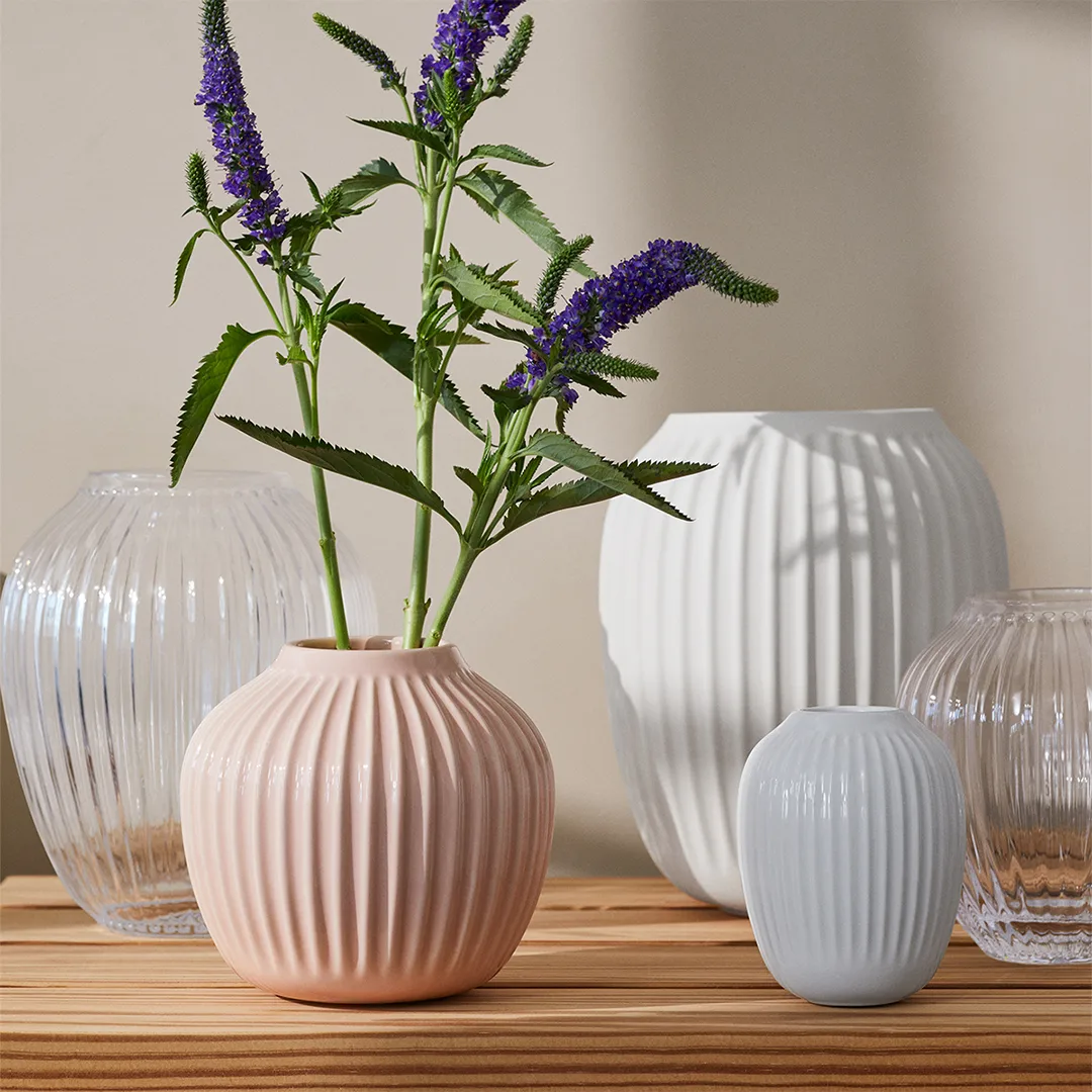 Hammershøi vase, Hvid, mellem 21 cm Kähler
