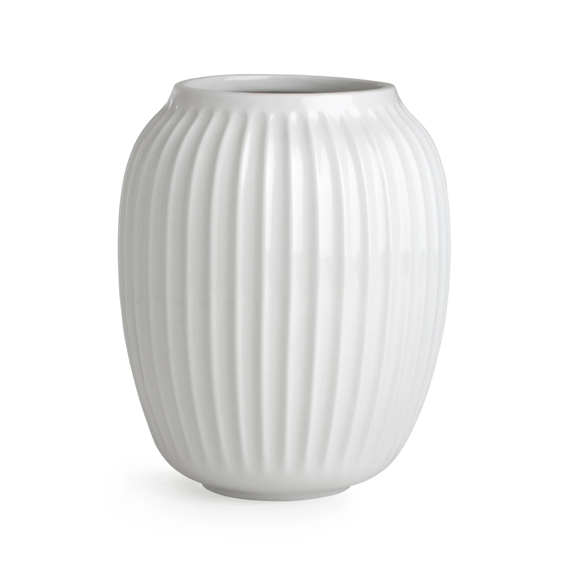 Kähler Hammershøi vase Hvid, mellem 21 cm