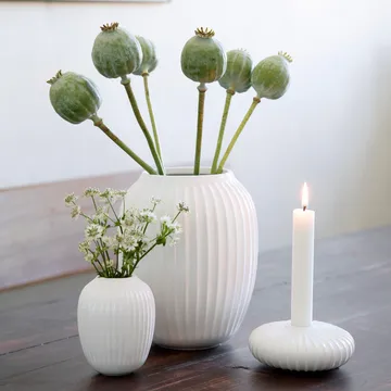 Hammershøi vase - Hvid, mellem 21 cm - Kähler