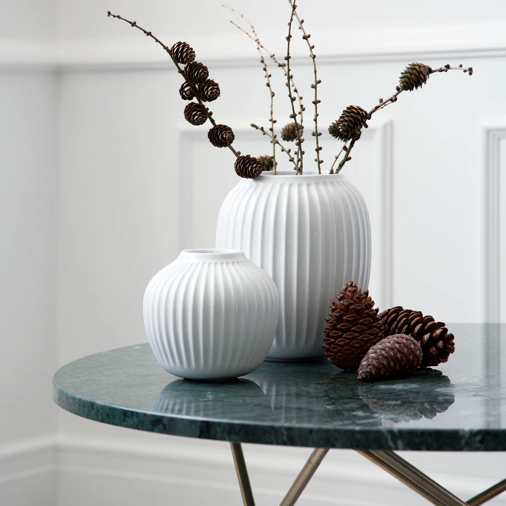 Hammershøi vase, Hvid, stor 25,5 cm Kähler