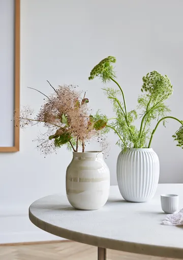 Hammershøi vase mellem - hvid - Kähler