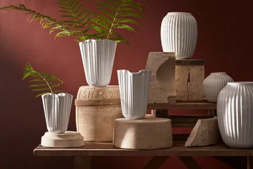 Hammershøi vase mellem - hvid - Kähler