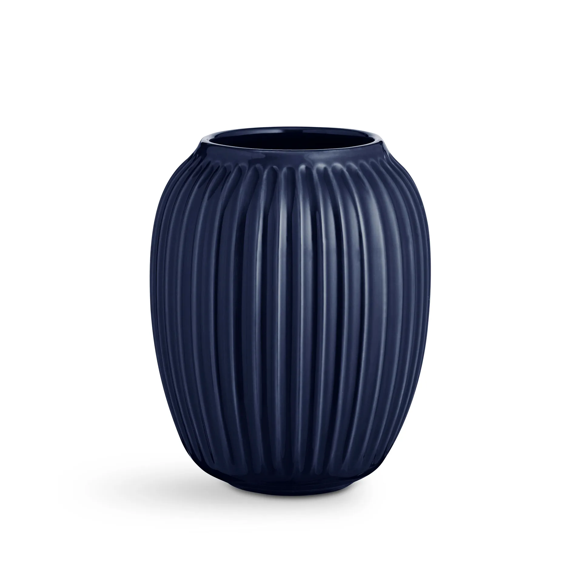 Hammershøi vase mellem, indigo Kähler
