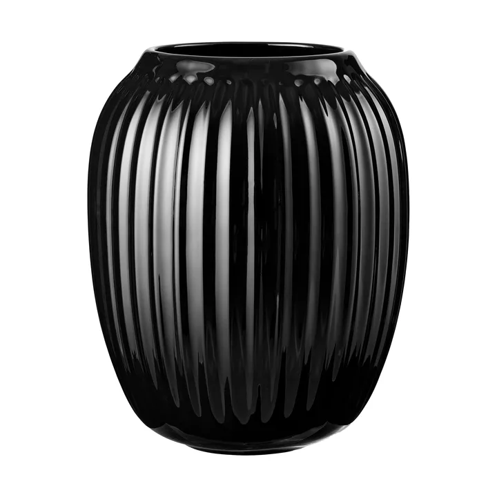 Hammershøi vase - Sort, mellem 21 cm - Kähler