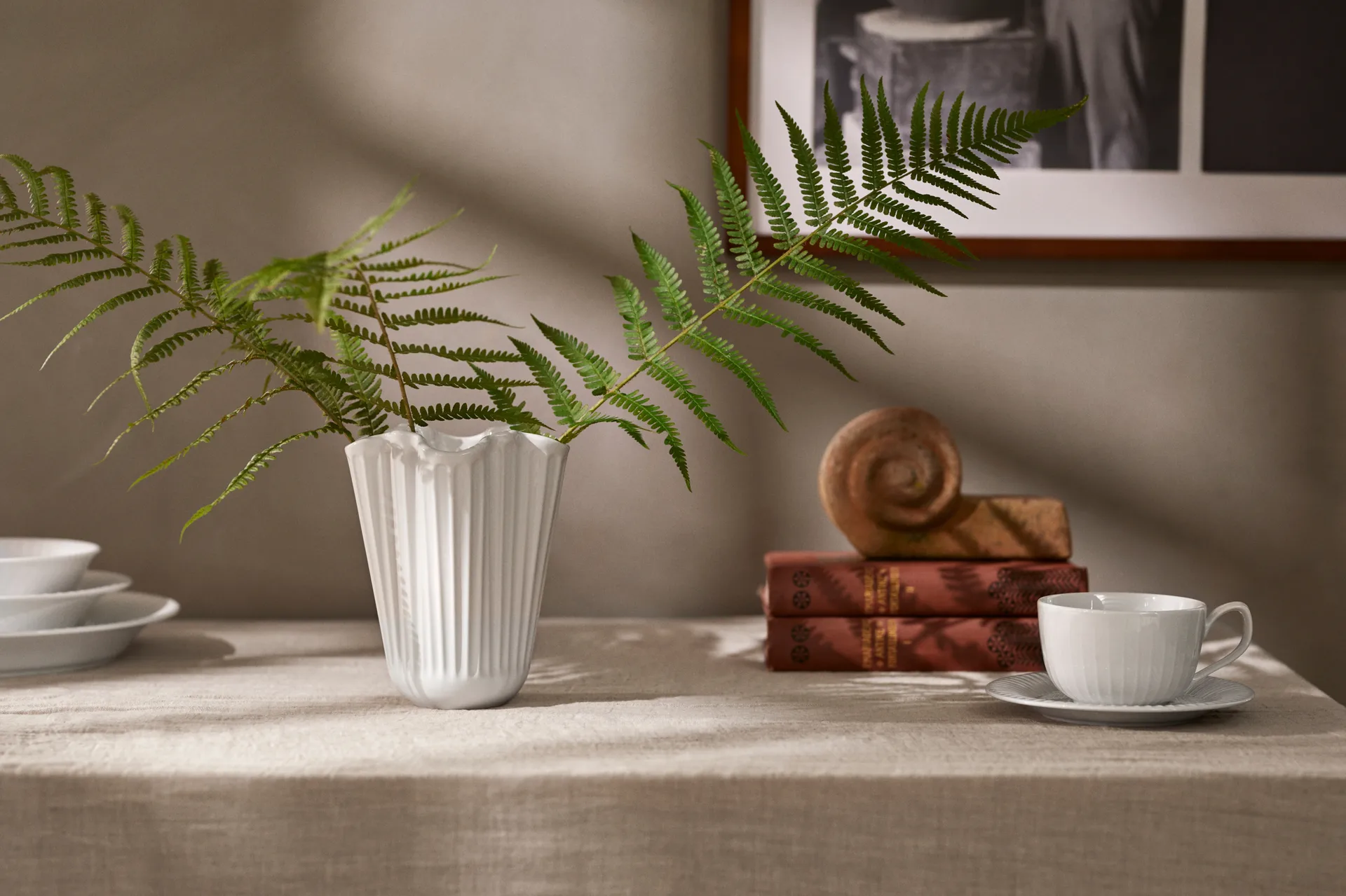 Hammershøi vase unfold, Hvid, 16,5 cm Kähler