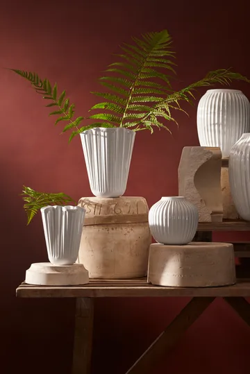 Hammershøi vase unfold - Hvid, 20,5 cm - Kähler
