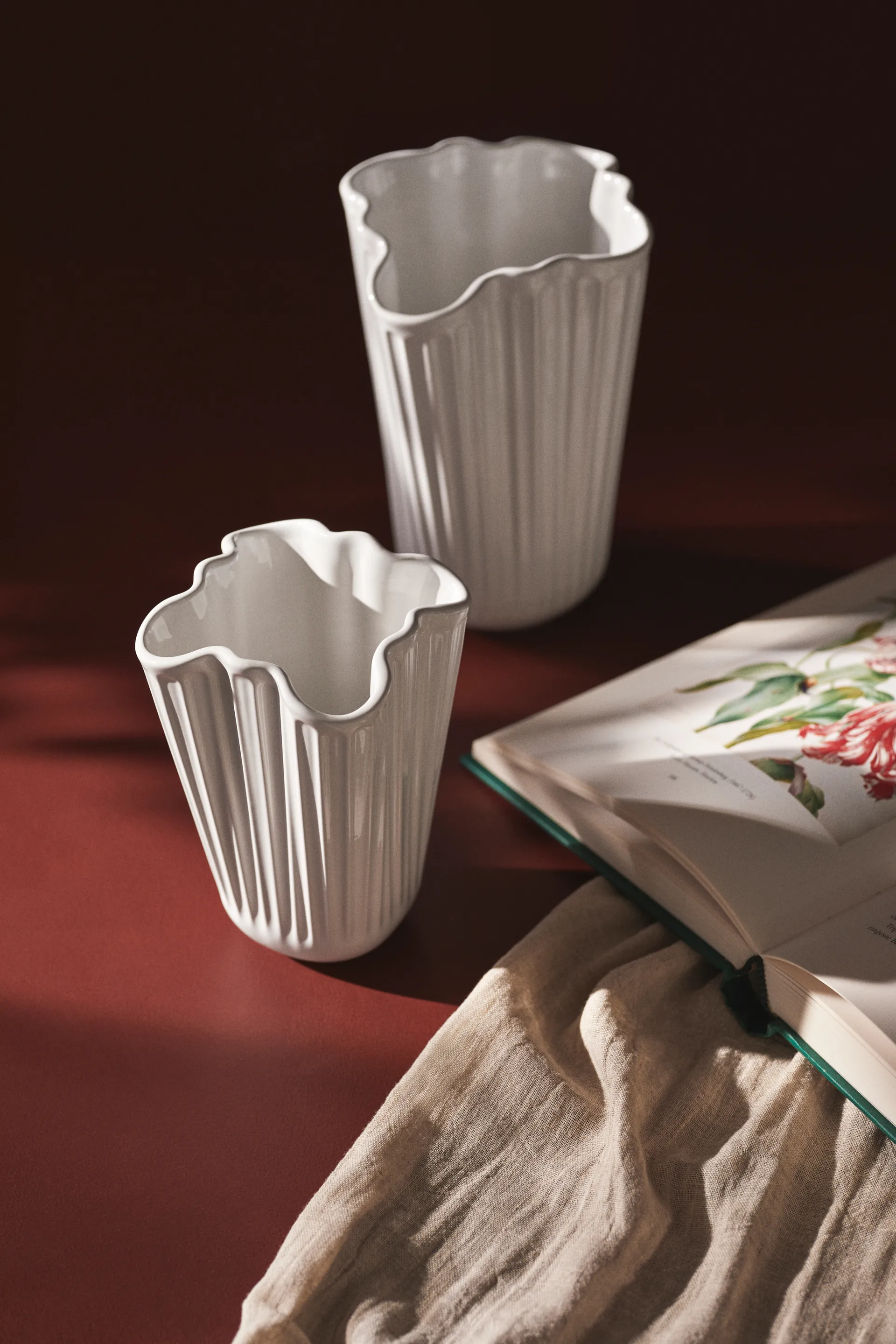 Hammershøi vase unfold, Hvid, 20,5 cm Kähler