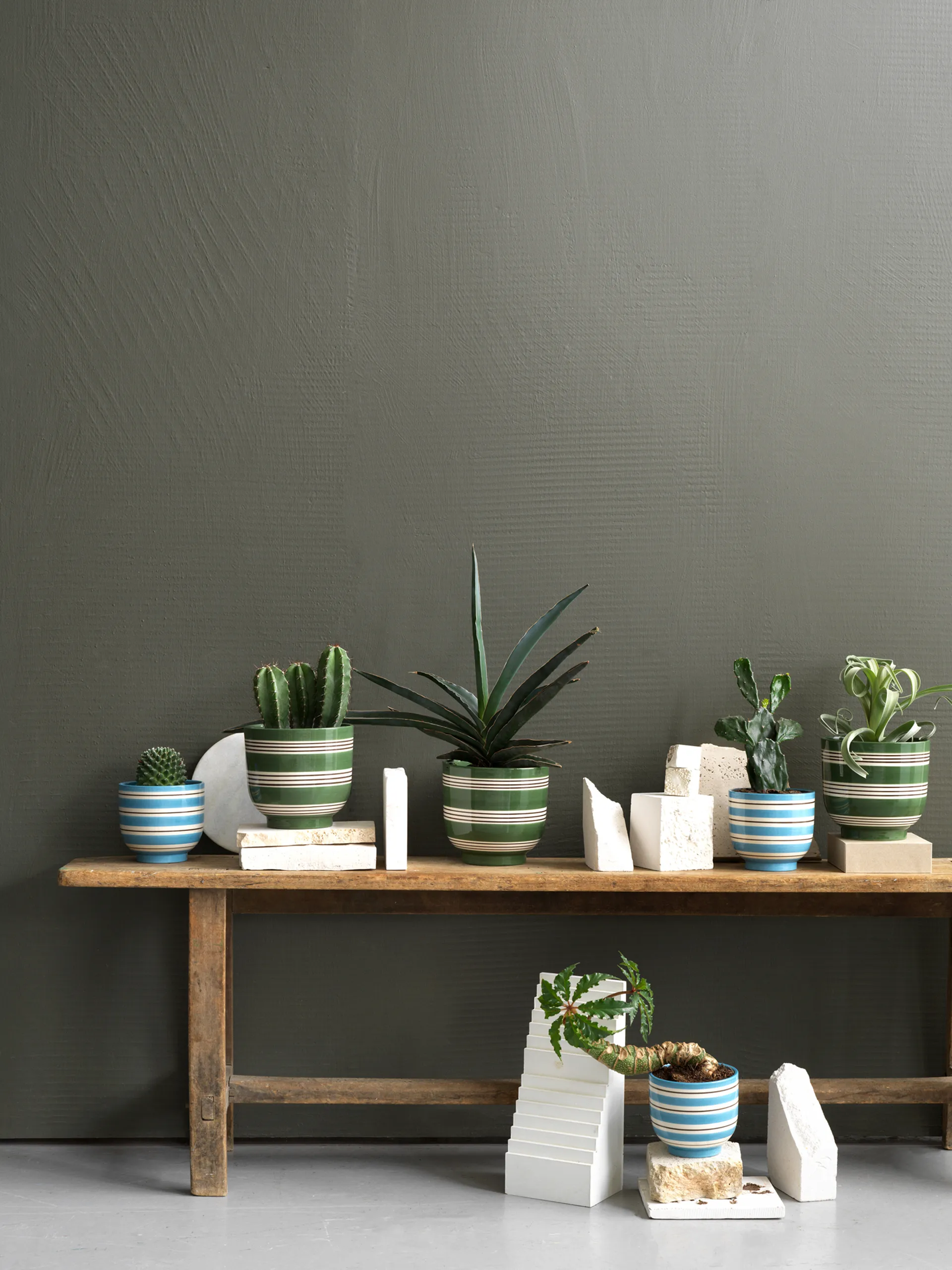 Omaggio Nuovo blomsterkrukke Ø12 cm, Mellemblå Kähler