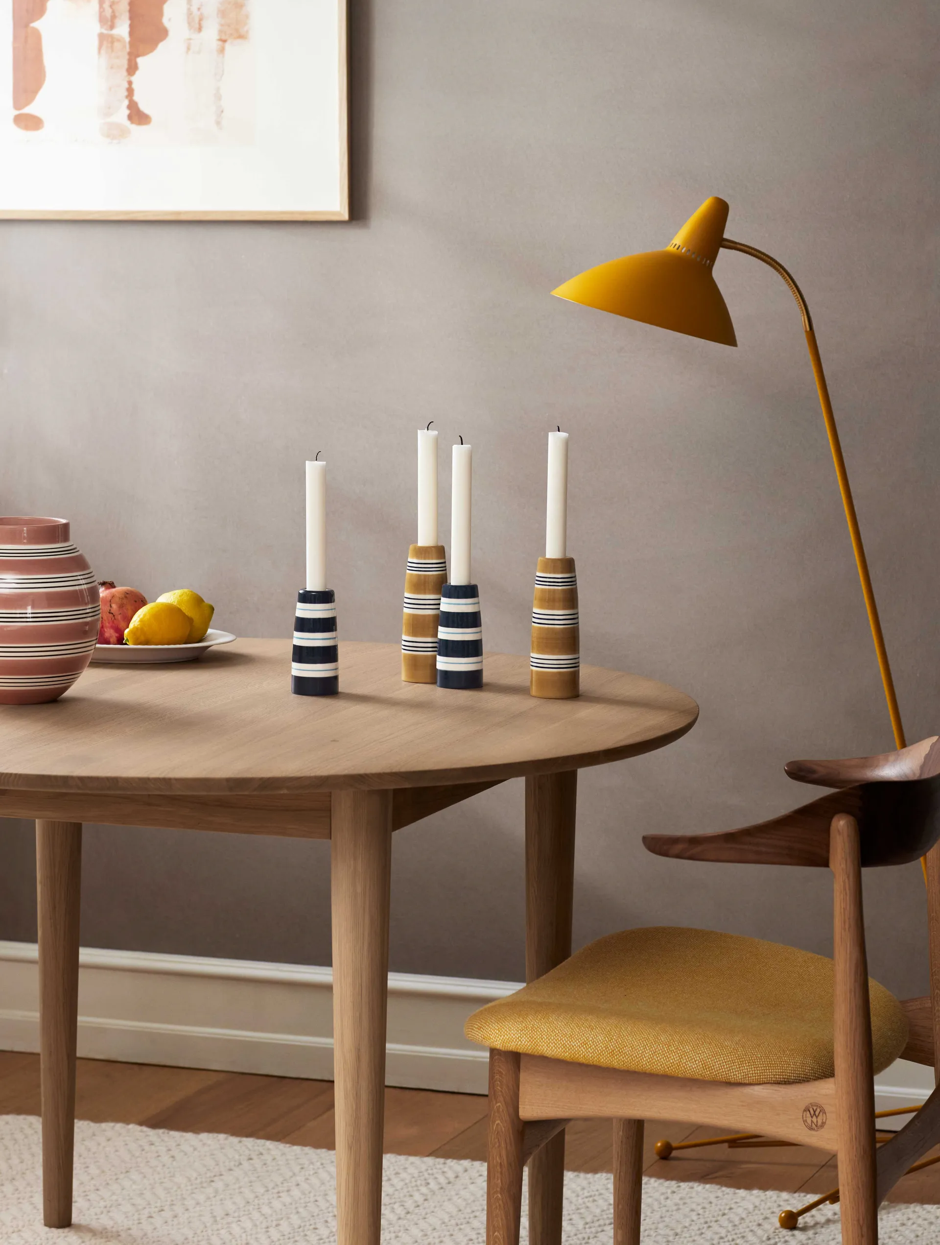 Omaggio Nuovo lysestage 12 cm, Mørkeblå Kähler