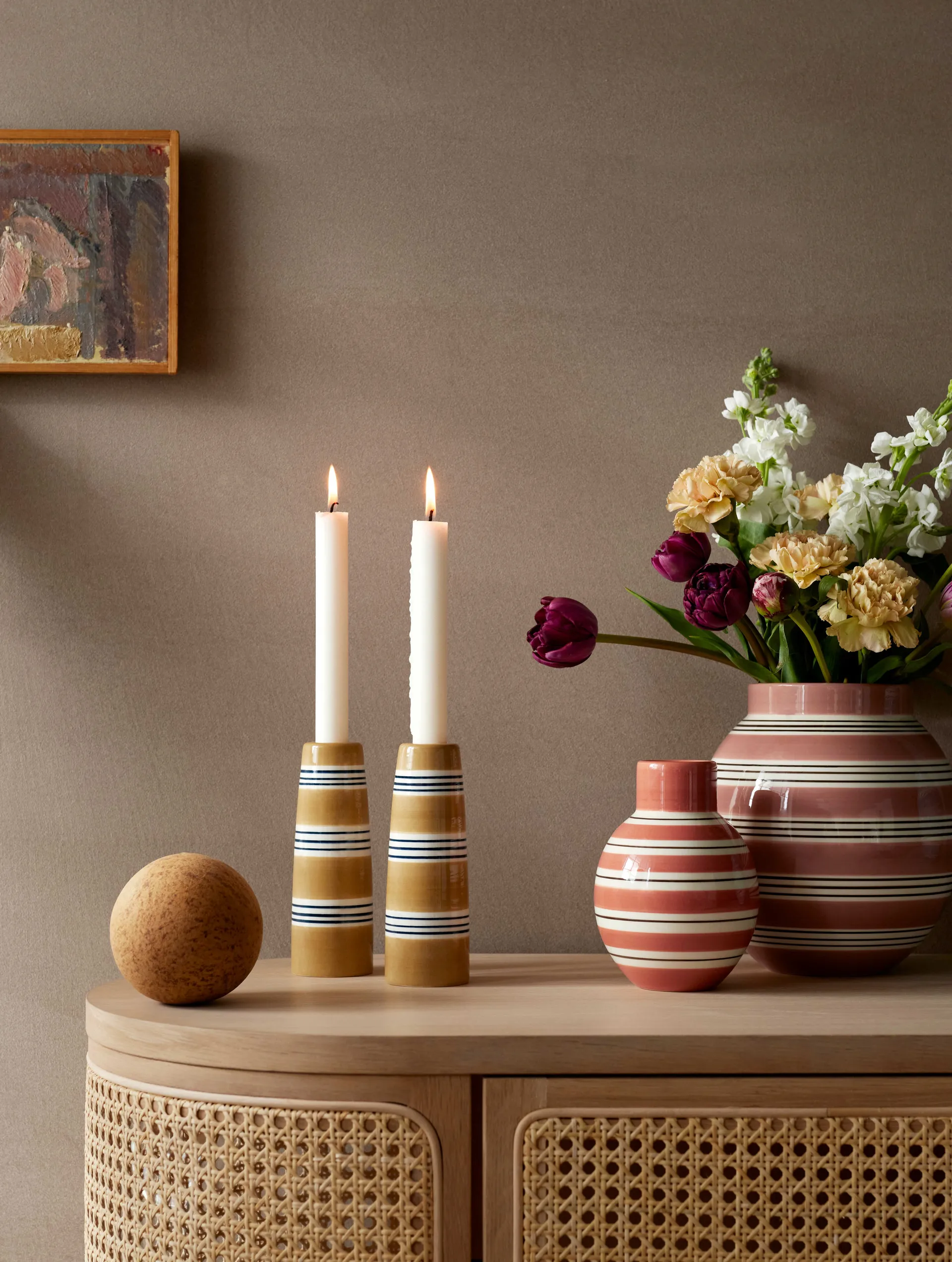 Omaggio Nuovo lysestage 16 cm, Okker Kähler