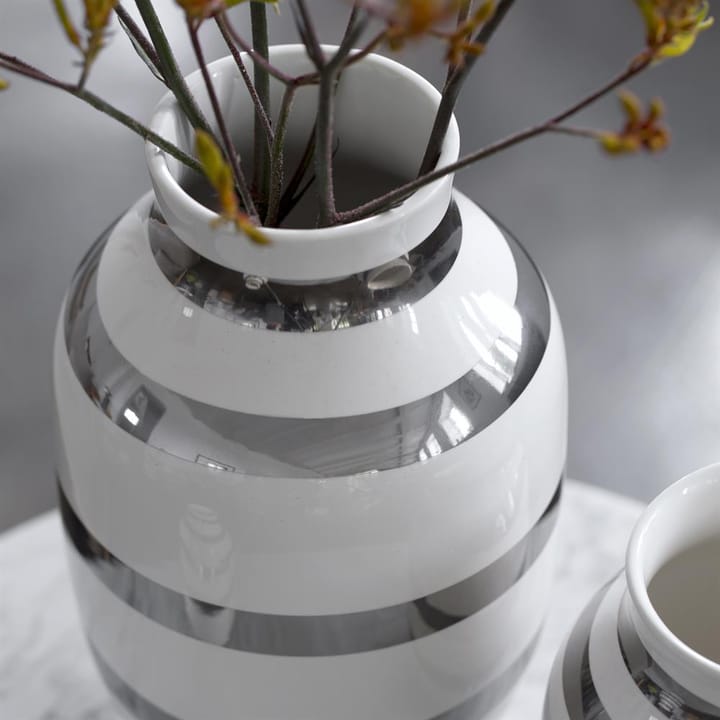Omaggio vase sølv, stor Kähler
