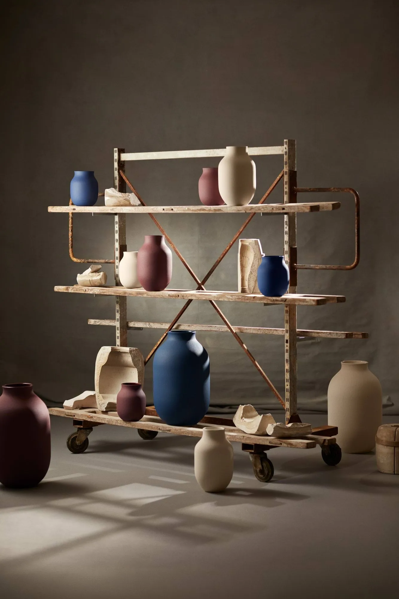 Studio Omaggio vase, Blå, 50 cm Kähler