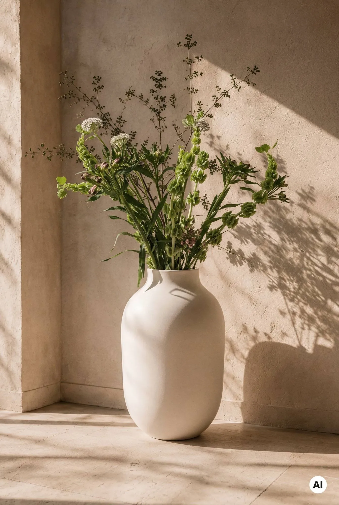 Studio Omaggio vase, Sand, 50 cm Kähler