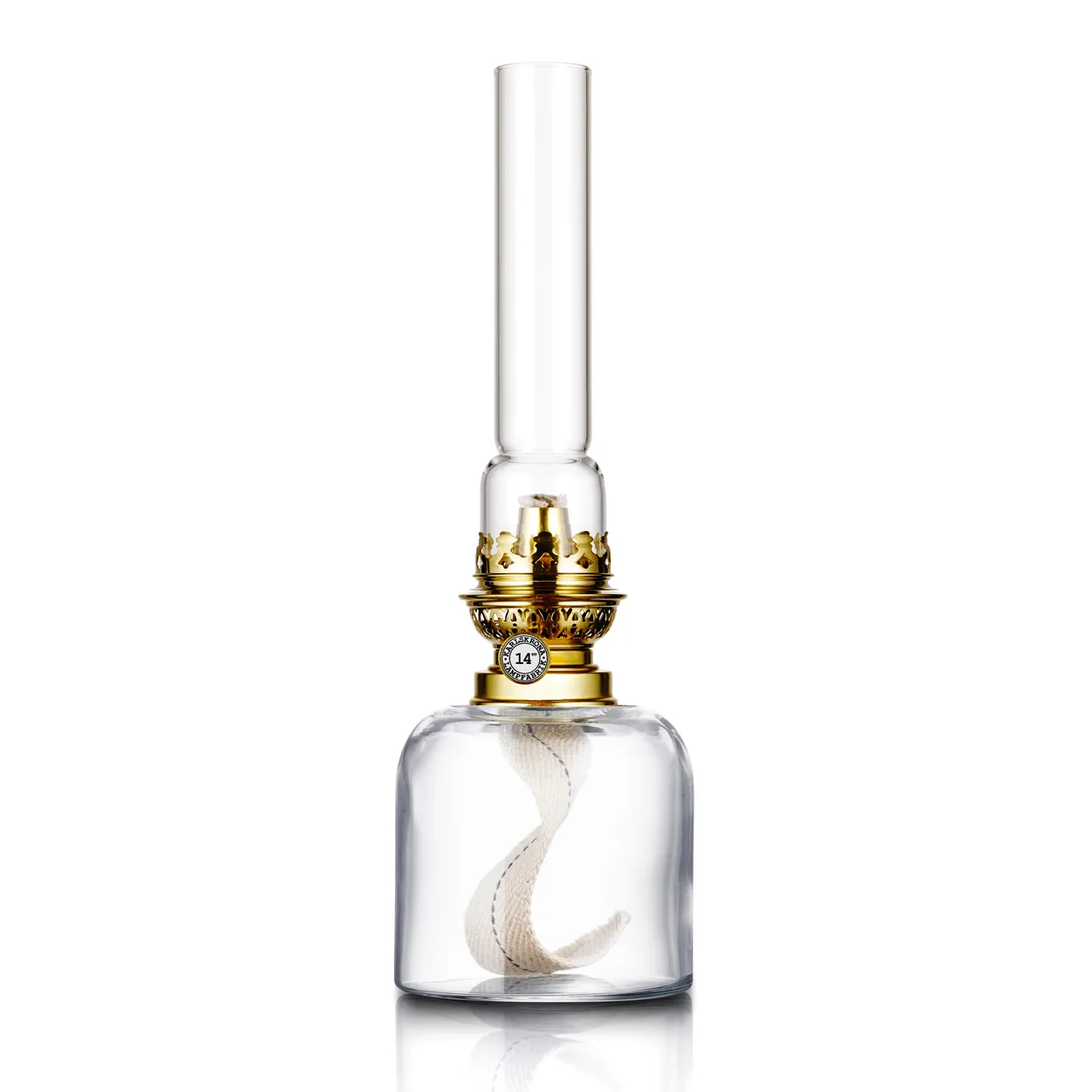 Karlskrona Lampfabrik Kungsholmen petroleumslampe klar