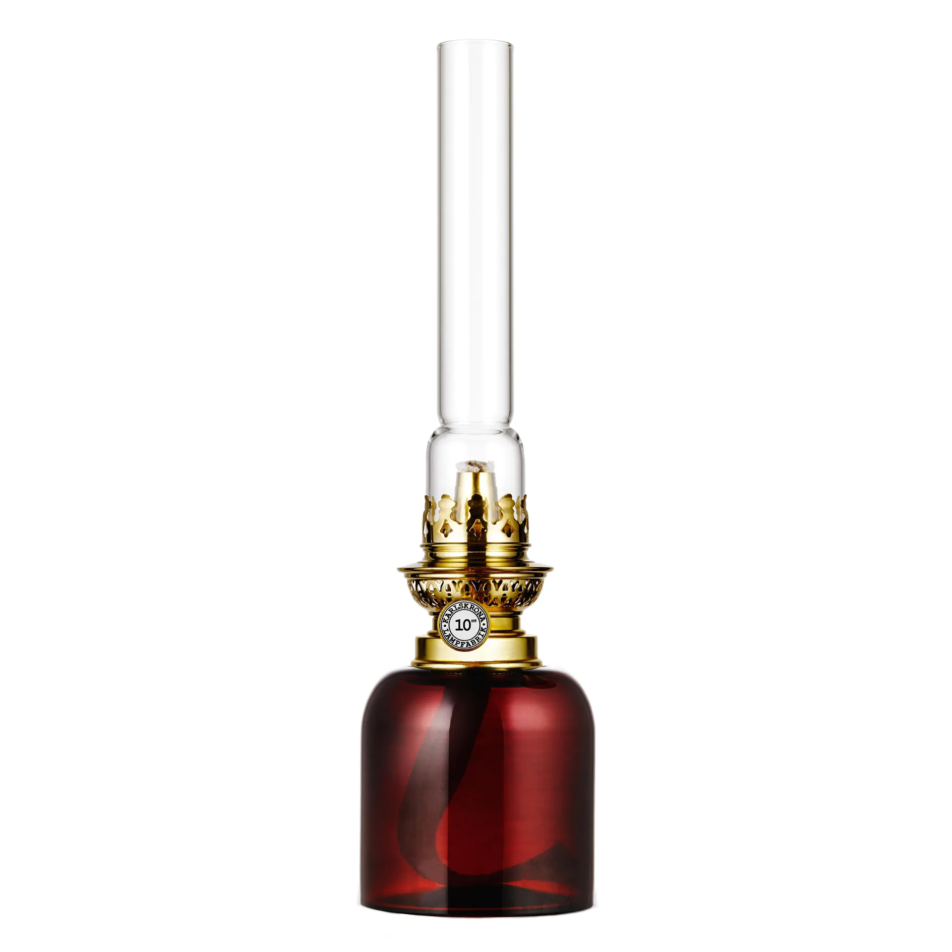 Skeppsholmen petroleumslampe, brun Karlskrona Lampfabrik