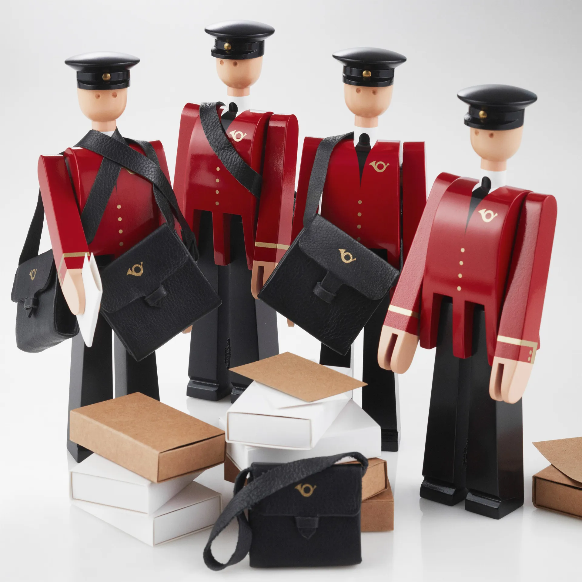 Kay Bojesen postbud Einar, rød-sort Kay Bojesen Denmark