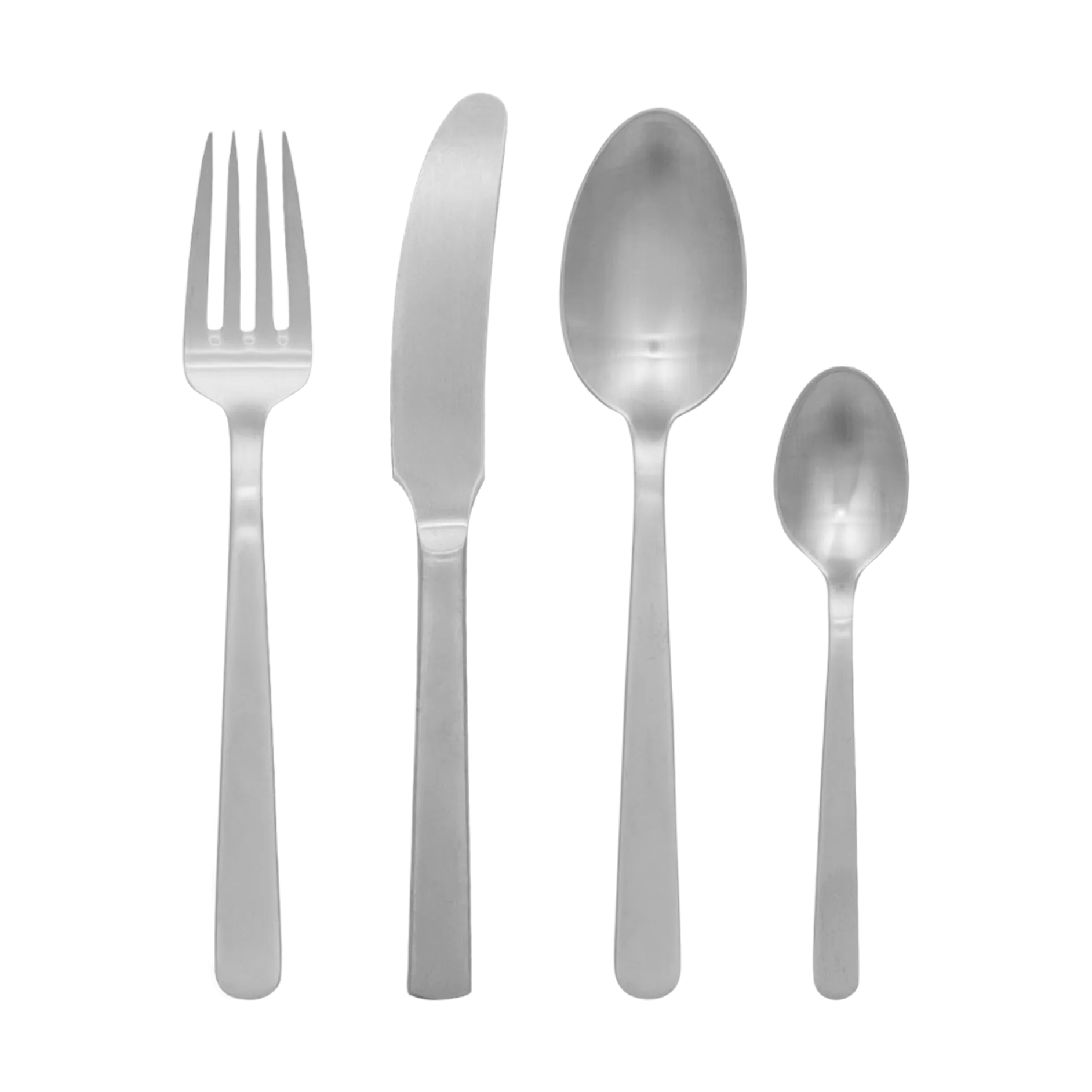 Grand Prix bestiksæt 4 dele, Matte steel Kay Bojesen