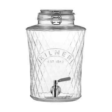 Kilner DIAMANT drikkedispenser med tappehane - Klar, 5 l - Kilner
